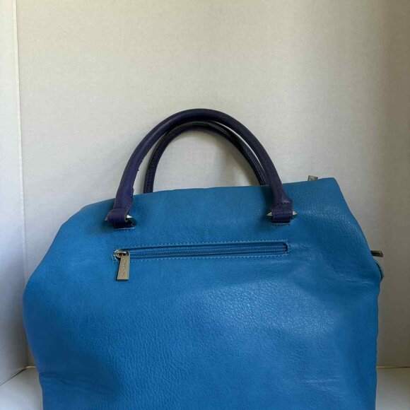 Pixie Mood Vegan Leather Handbag Teal and Dark Blue - Picture 15 of 16